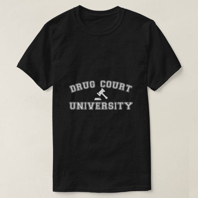 Camiseta Universidade de Fármacos A NA Clean Sober Living i (Frente do Design)