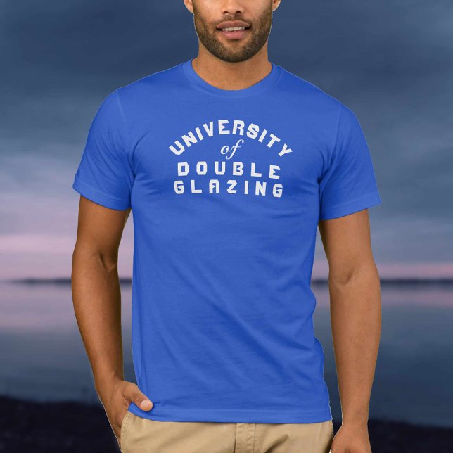 Camiseta Universidade de Placas de Vidro Duplo (Criador carregado)