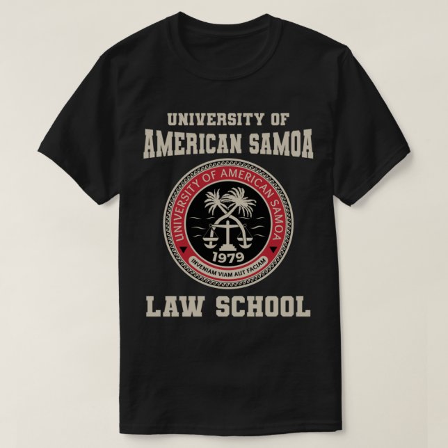 Camiseta Universidade de Samoa Americana de Direito Pullove (Frente do Design)
