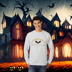Camiseta Universidade de Spookytown Halloween Long Sleeve