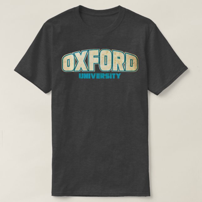 Camiseta Universidade de Vintage Oxford (Frente do Design)