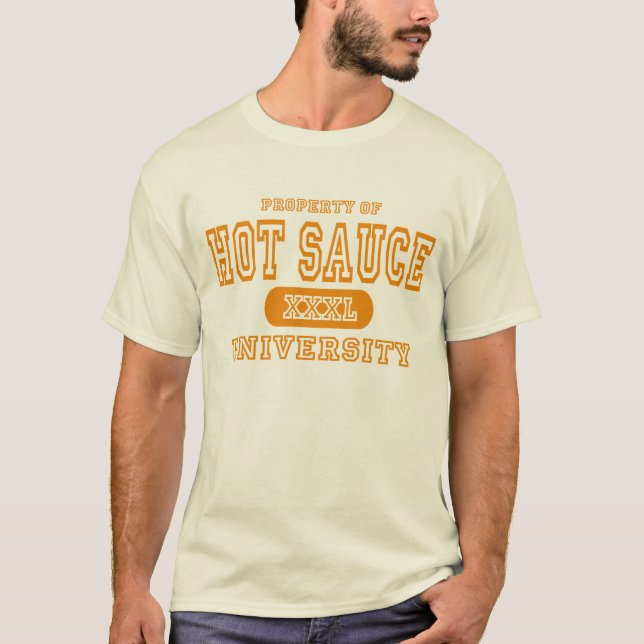 Camiseta Universidade do molho picante (Frente)