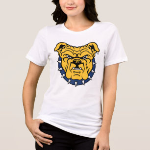 Camiseta Universidade Estadual da NCA&T Rosto de Buldogue