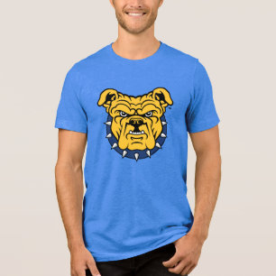Camiseta Universidade Estadual da NCA&T Rosto de Buldogue