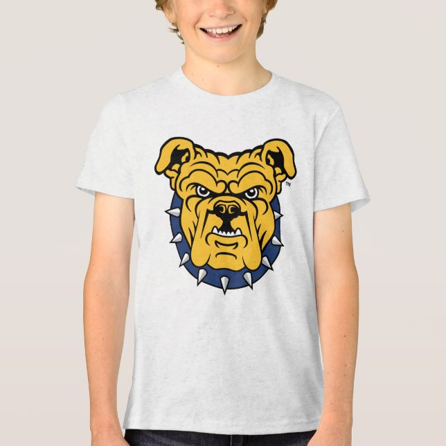Camiseta Universidade Estadual da NCA&T | Rosto de Buldogue (Frente)