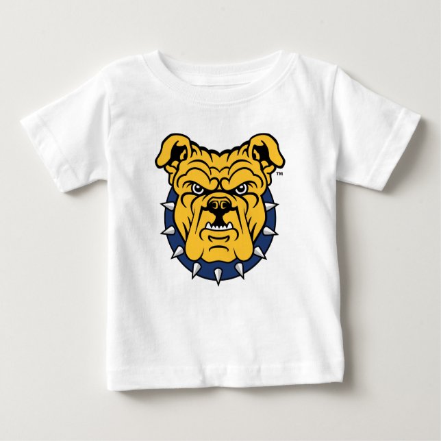 Camiseta Universidade Estadual da NCA&T | Rosto de Buldogue (Frente)