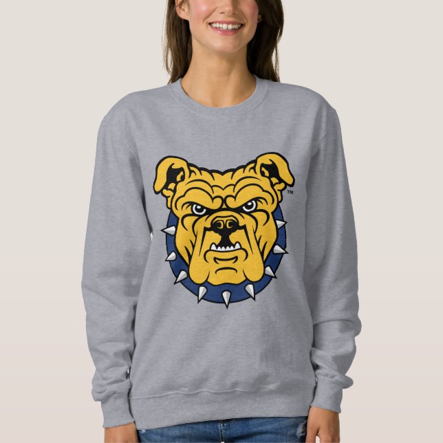 Camiseta Universidade Estadual da NCA&T | Rosto de Buldogue (Frente)
