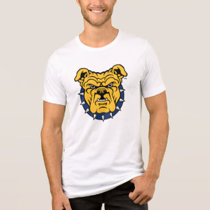 Camiseta Universidade Estadual da NCA&T   Rosto de Buldogue