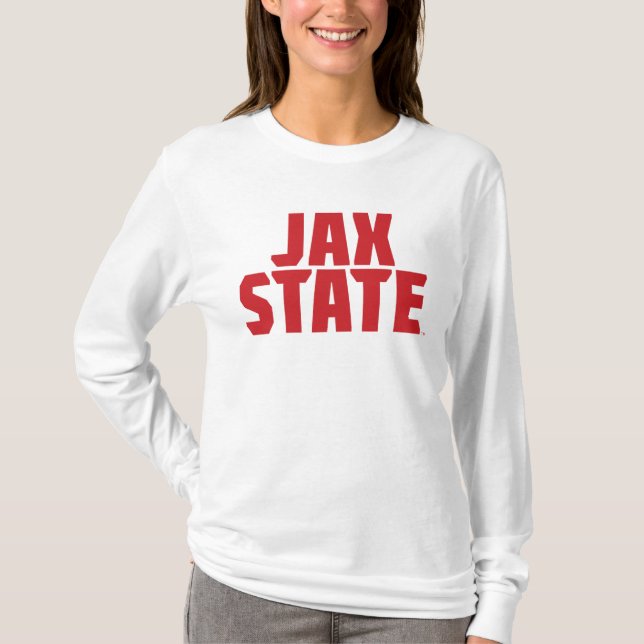 Camiseta Universidade Estadual de Jacksonville JAX STATE Bo (Frente)