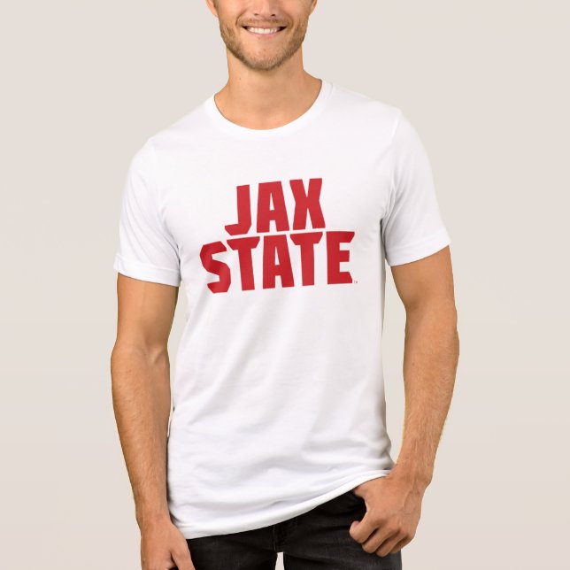 Camiseta Universidade Estadual de Jacksonville JAX STATE Ve (Frente)