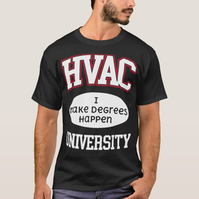 Camiseta Universidade HVAC Fazemos Graus Acontecerem Técnic (Frente)
