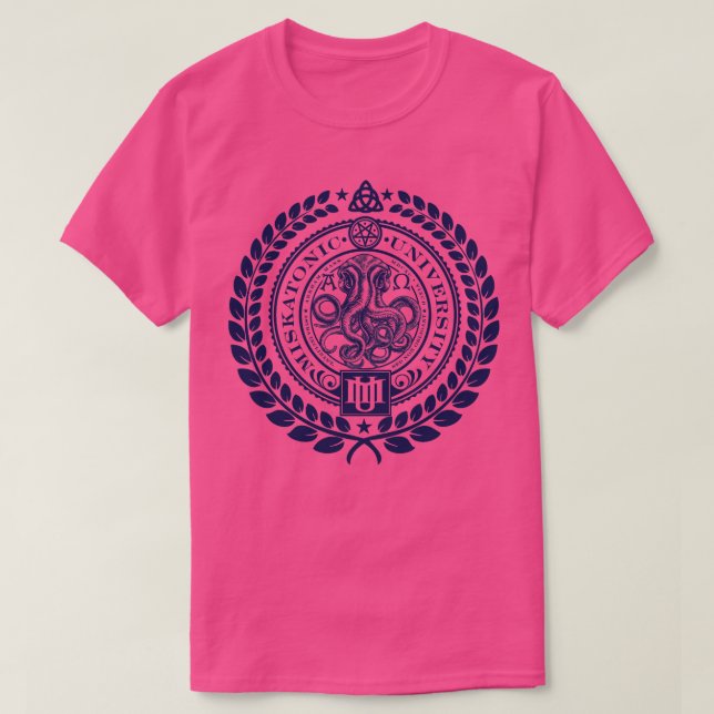 Camiseta Universidade Miskatonic (Frente do Design)
