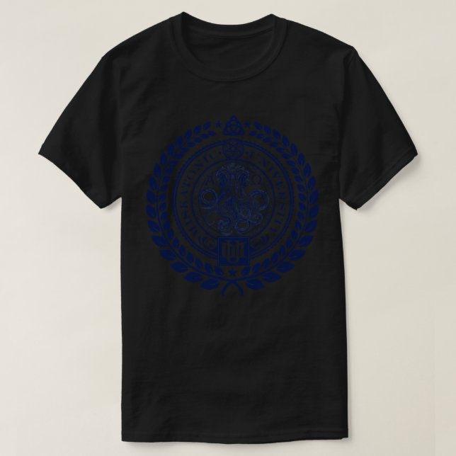 Camiseta Universidade Miskatonic (Frente do Design)