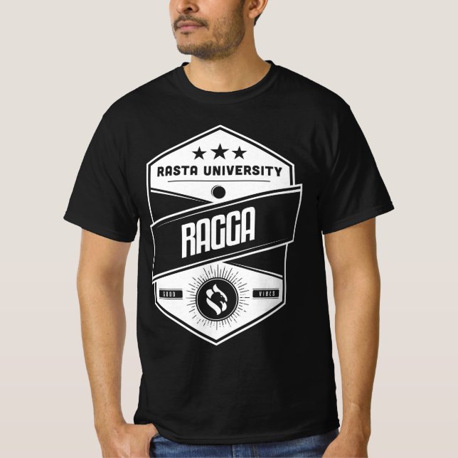Camiseta Universidade Rasta Ragga Good Vibes Reggae (Frente)