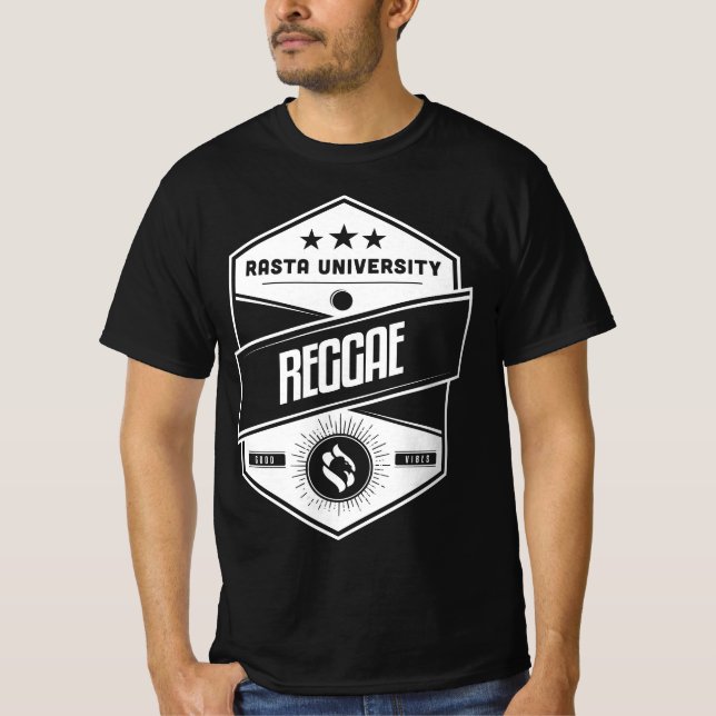Camiseta Universidade Rasta Reggae Good Vibes Reggae (Frente)