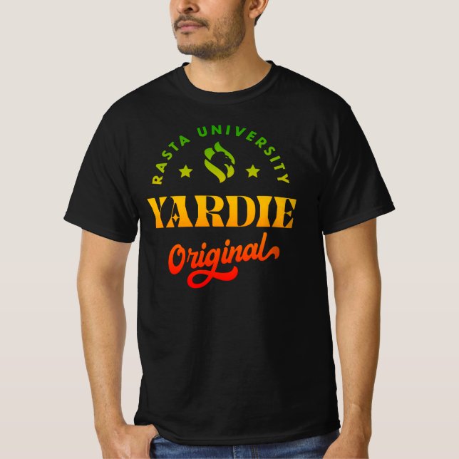 Camiseta Universidade Rasta Yardie Original Rasta Reggae (Frente)