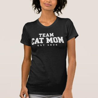 Camiseta Universitária Team Cat Mom
