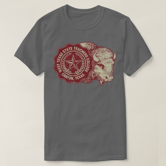 Camiseta University West Texas State Teachers College 1923 (Frente do Design)