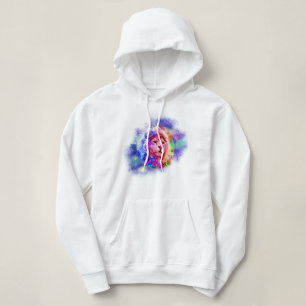 Camiseta Universo de Borrifo de Aquarela Leão