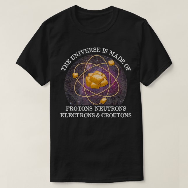 Camiseta Universo é feito de rotinas Engraçado Vintage (Frente do Design)