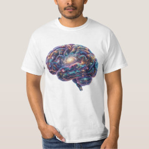 Camiseta Universo Galáxia Cósmica Cérebro Astronomia Arte E