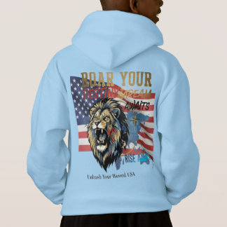 Camiseta Unleash Your Roar – USA Lion Hoodie