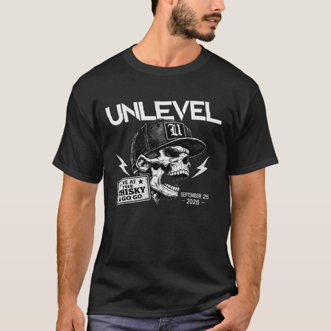 Camiseta UNLEVEL ao vivo no Whisky (Dude) (Frente)