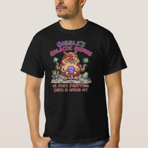 Camiseta Unny Gibble's Galactic Gizmos Retro Alien