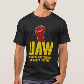 Camiseta Uns Trabalhadores Automóveis Uaw Strike Red Tee Un