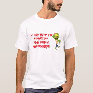 Camiseta Unschooler salvará o estudante da honra dos zombis