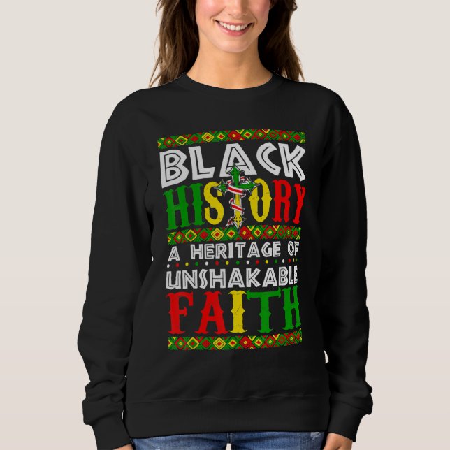 Camiseta Unshakeable Faith Black History Month African Chri (Frente)