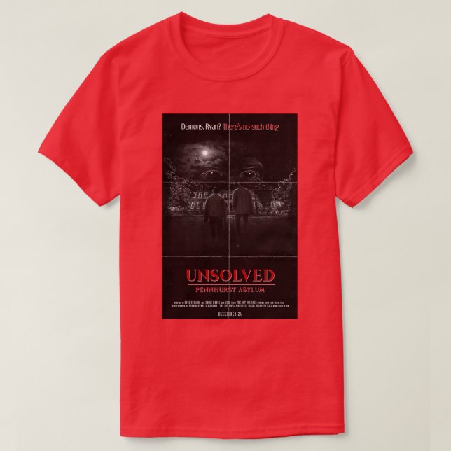 Camiseta unsolved pennhurst asylum (Frente do Design)