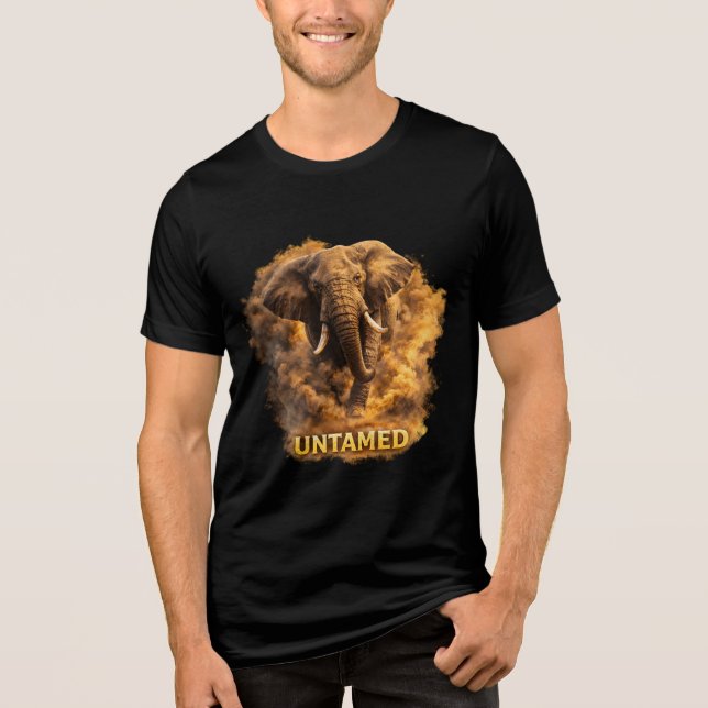Camiseta Untamed Elephant | African Wildlife Strength (Frente)