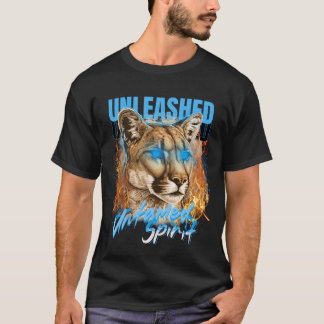 Camiseta Untamed Spirit - Fiery Puma Art