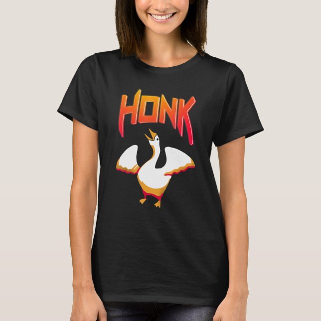 Camiseta Untitled  Goose Game Meme Honk (Frente)
