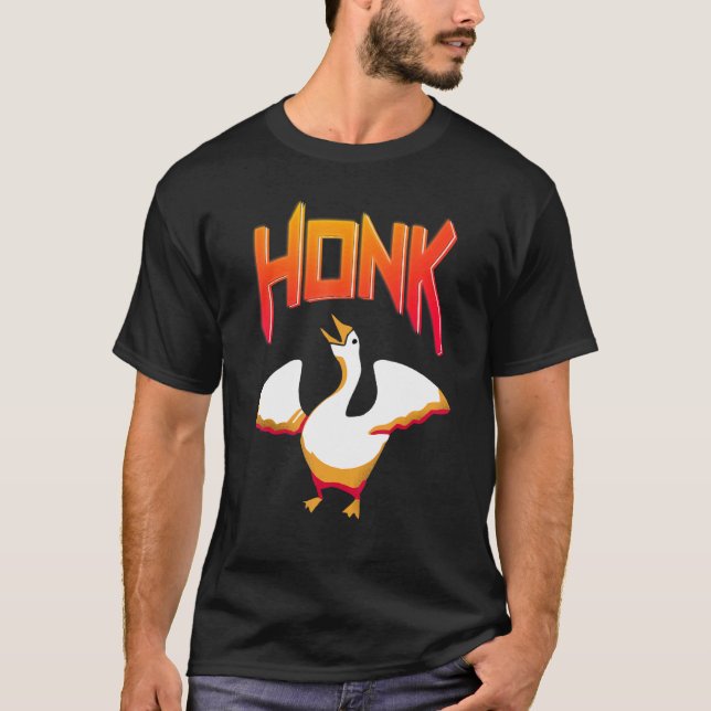 Camiseta Untitled  Goose Game Meme Honk (Frente)