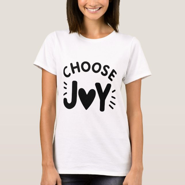 Camiseta Uplifing "Escolher Joy" (Frente)