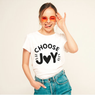Camiseta Uplifing "Escolher Joy"