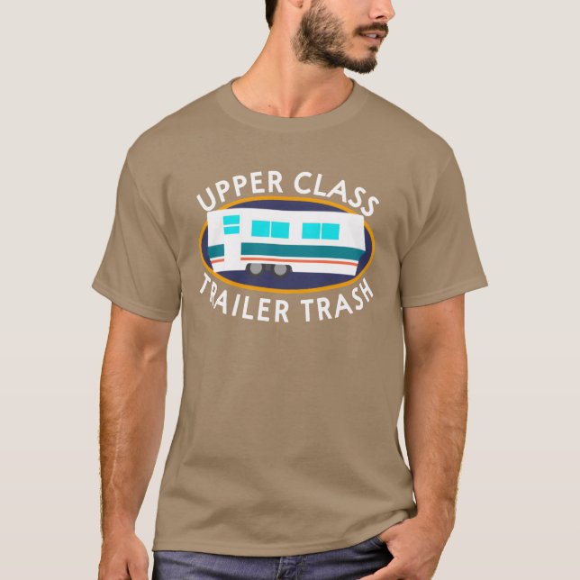 Camiseta Upper Classrailerrash I Camping friends (Frente)