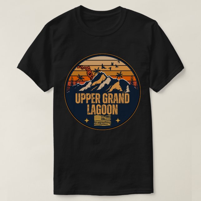 Camiseta Upper Grand Lagoon, Flórida  (Frente do Design)