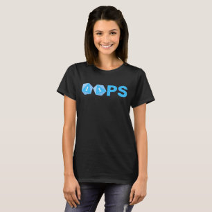 Camiseta Ups Dice de Jogos Camisa-T feminina