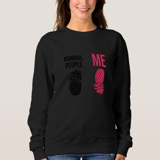 Camiseta Upside Down Pineapple To Vanilla Swinger Joke  3 (Frente)