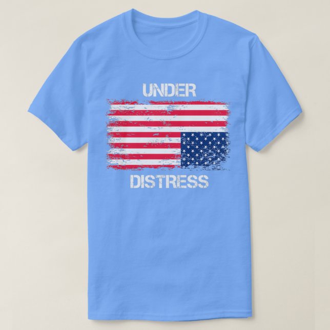 Camiseta Upside down US Flag (Frente do Design)