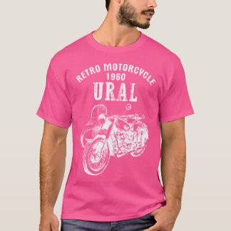 Camiseta Ural de Motocicleta Retro - Motocicleta Sidecar Vi