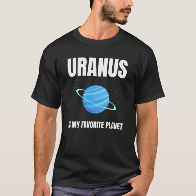 Camiseta Urano é meu planeta favorito (Frente)