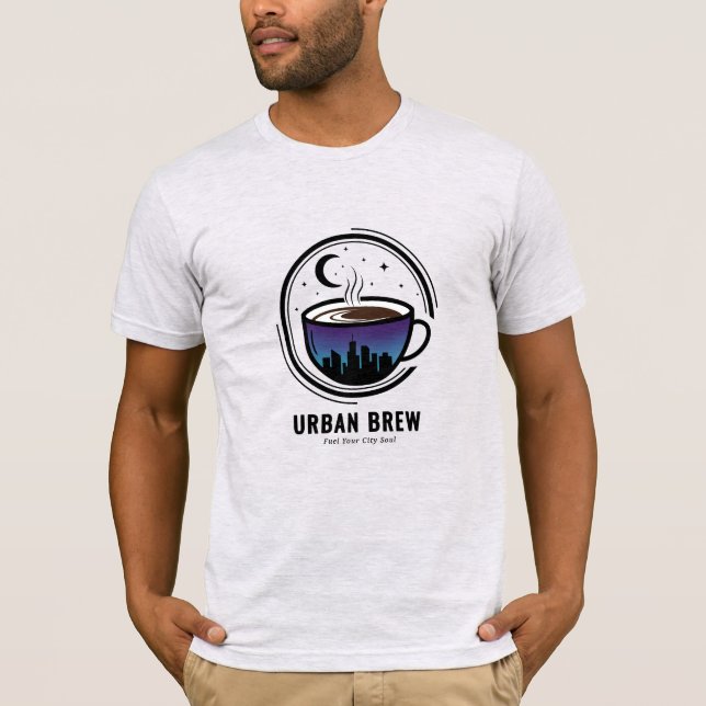 Camiseta Urban Brew City Skyline Coffee (Frente)