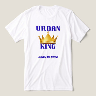 CAMISETA URBAN KING, BORN TO RULE MEN'S WHITE