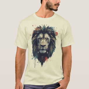 Camiseta Urban King – Emblema de Leão Grafite