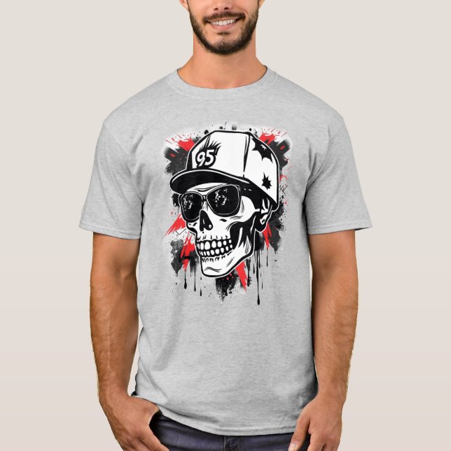 Camiseta Urban Skull Design (Frente)