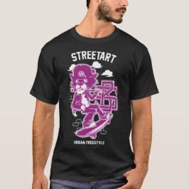 Camiseta Urban Streetart - Gato no Conselho de Esqui
